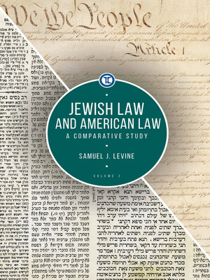 cover image of Jewish Law and American Law, Volume 2
